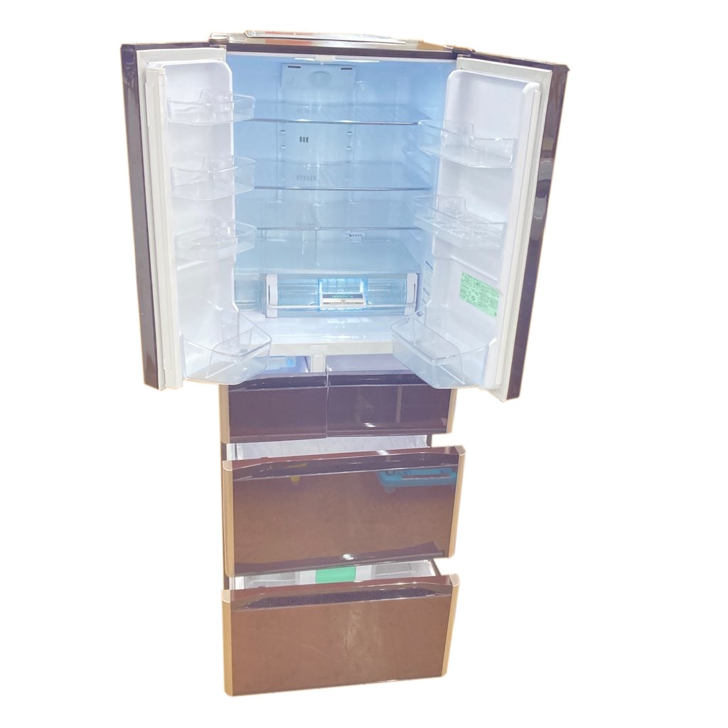 AT5 HITACHI ノンフロン冷凍冷蔵庫 R-G4800F XT ブラウン AT5 HITACHI