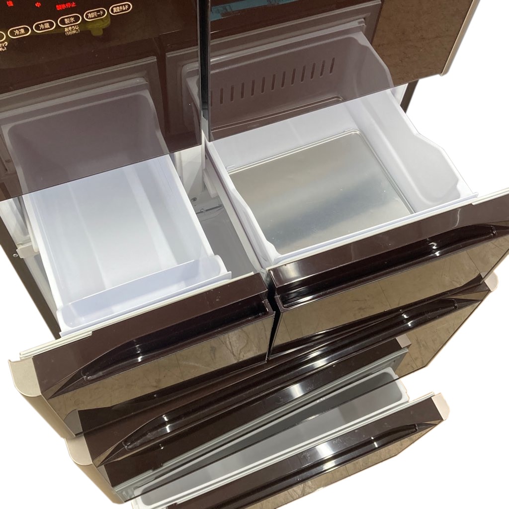 中古近郊自社便可 送料格安 475L日立 6ドア冷蔵庫 R-G4800F-XT 2016年