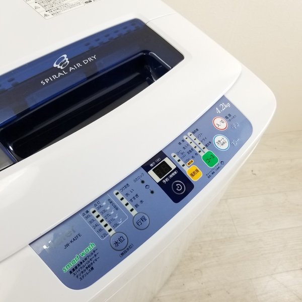 6ヶ月保証付 洗濯機 ハイアール 4.2kg JW-K42F-W 2011年～2013年製造