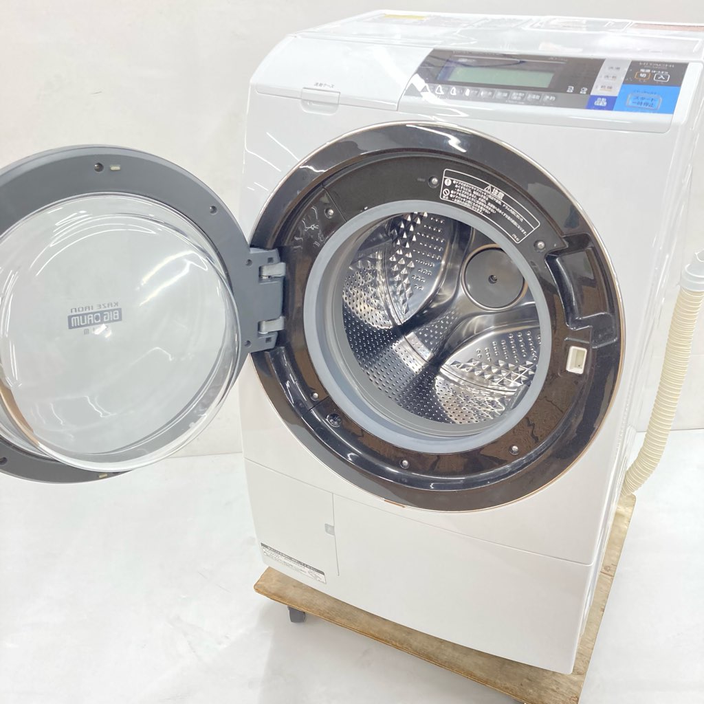 中古 洗濯10kg 乾燥6Kg ドラム式洗濯機 日立 ビッグドラム BD-S8600L