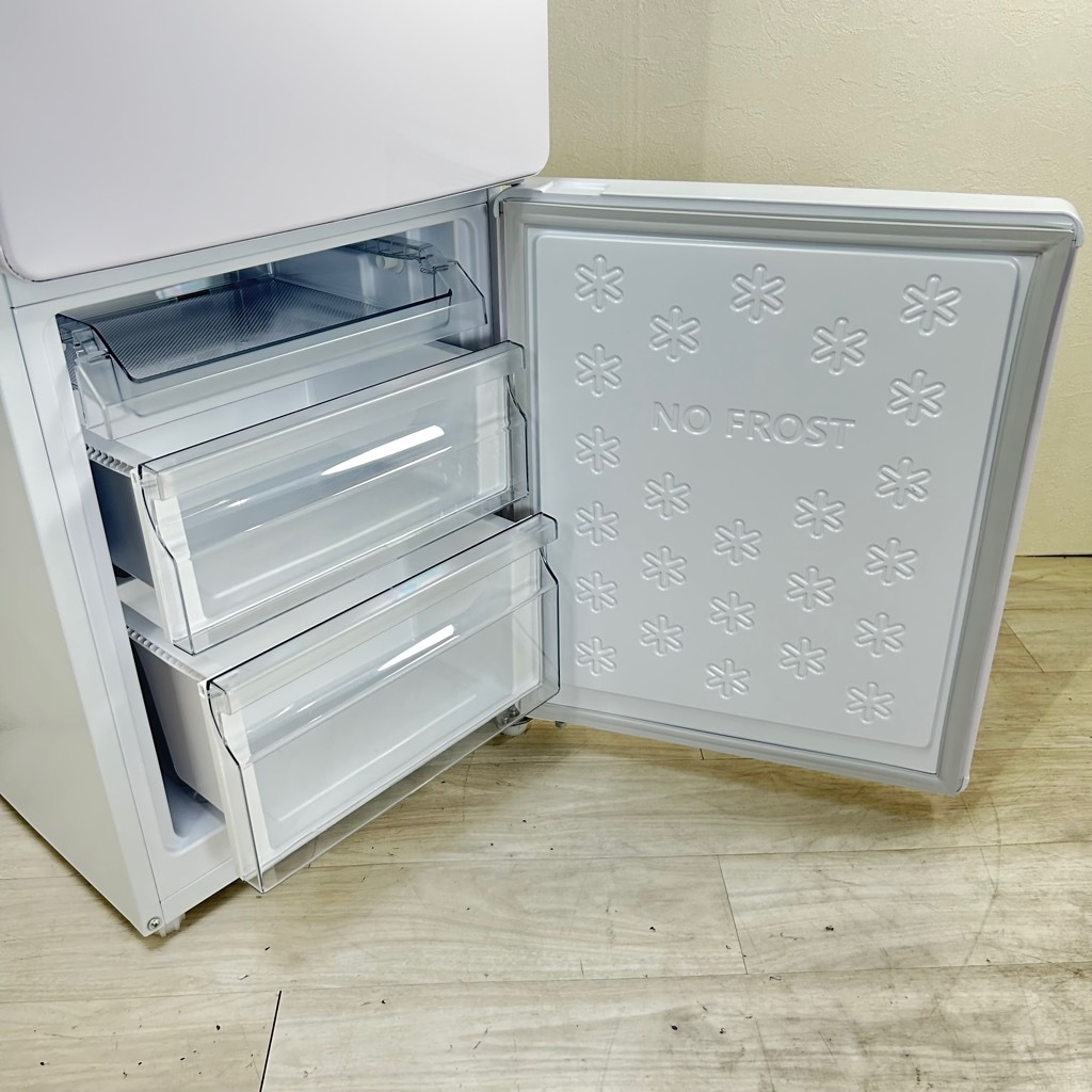中古高年式 148L 2ドア冷蔵庫 ハイアール JR-NF148CK 2022年製