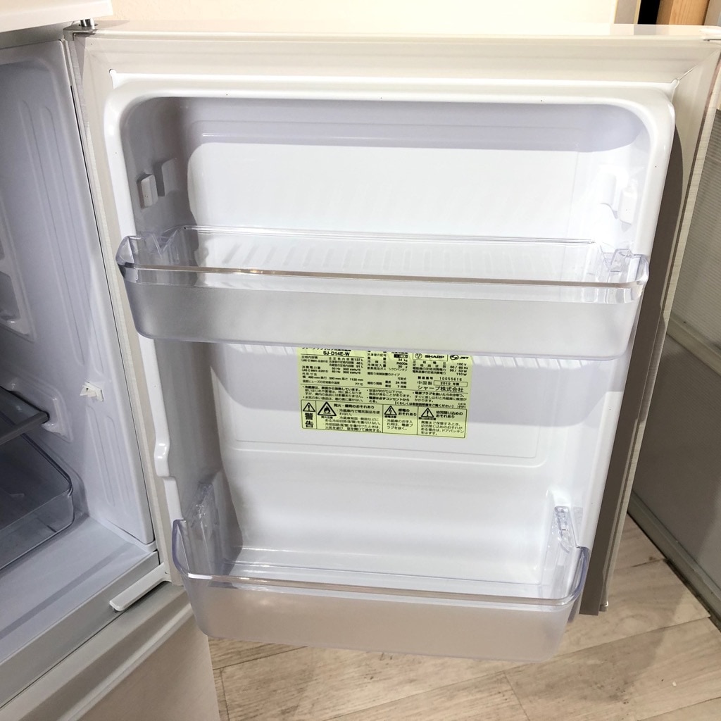 中古 137L つけかえどっちもドア 2ドア冷蔵庫 シャープ 2018年～2019年