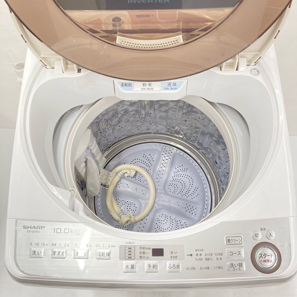 SHARP 2018年】洗濯機 ES-GV10C 10kg 1/26発送予定 シャープ 10kg全