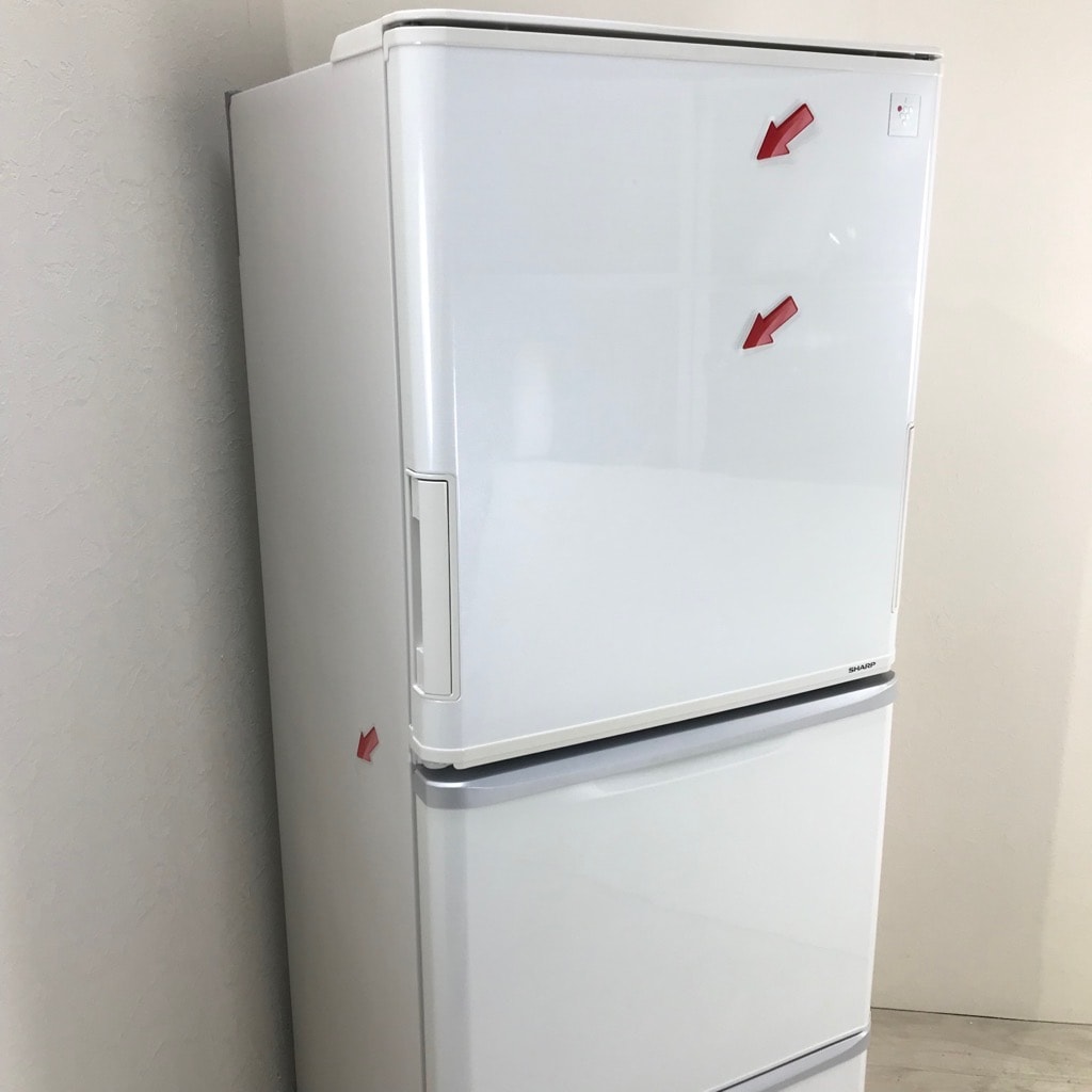 中古 店舗近郊送料格安 314L プラズマクラスター 3ドア冷蔵庫 シャープ