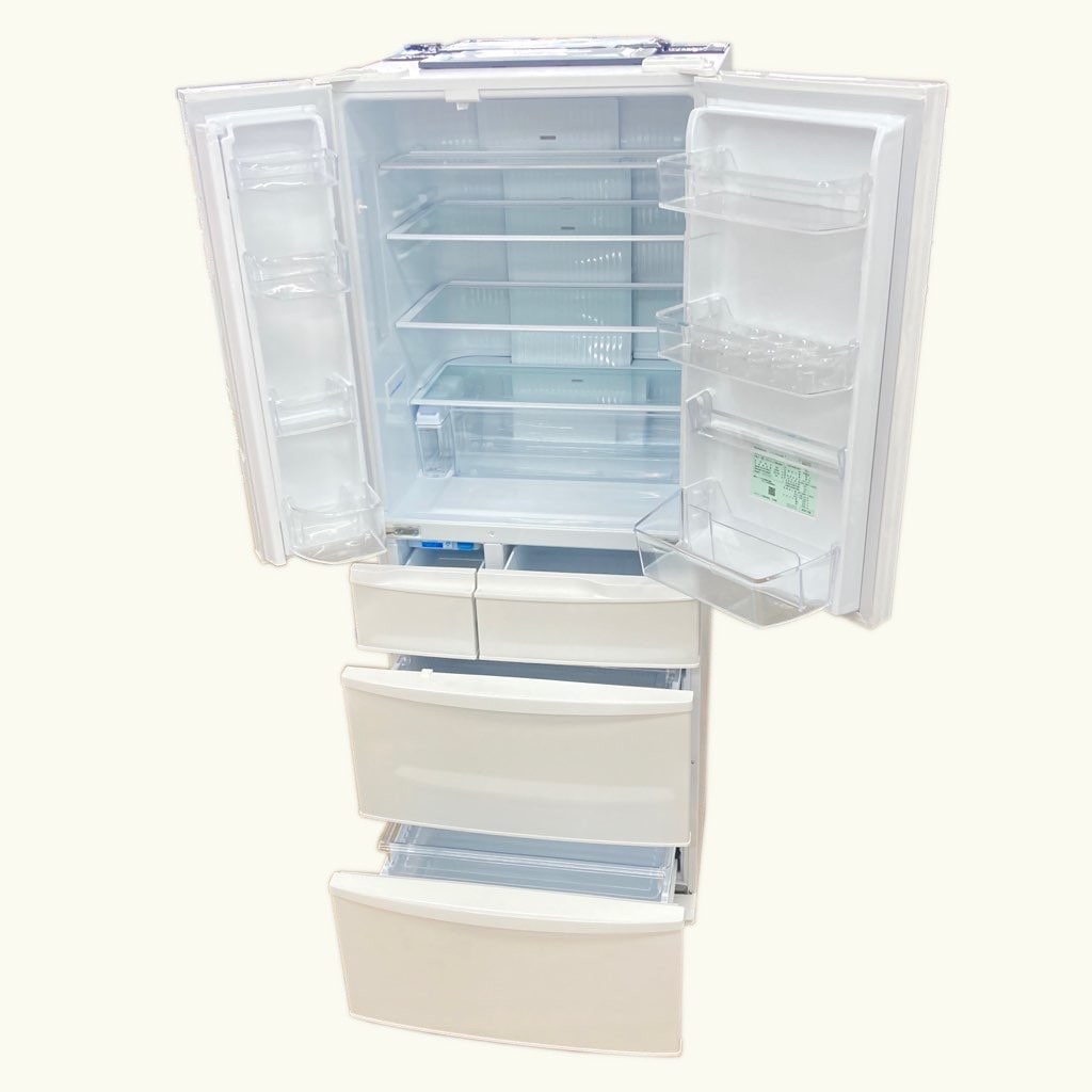 中古高年式 ECONAVI パナソニック 451L 6ドア冷蔵庫 NR-FVF456-W 2020