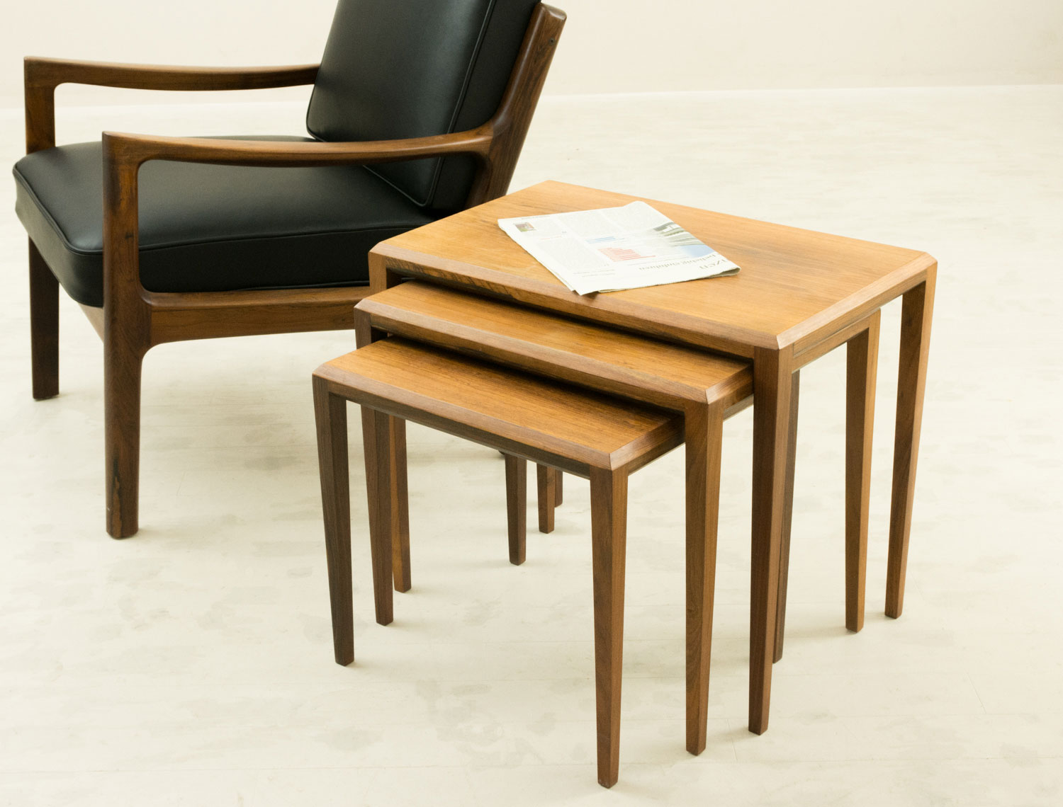 ローズウッド ネストテーブル 北欧家具 通販 CLOVERSKY/クローバースカイ