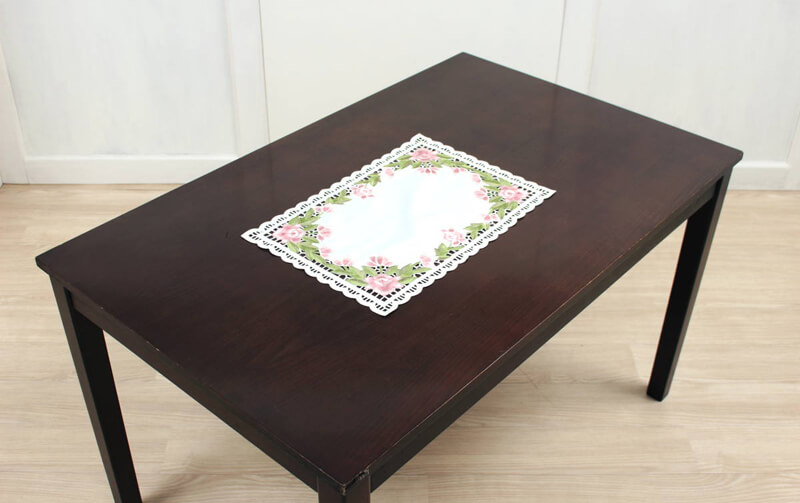 高密度カラー刺繍 ランチョンマット 約35×50cm [Almente]｜インテリア