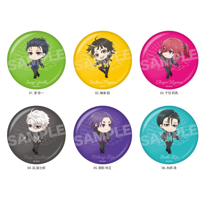 ブルーロック』ブラックスワン 缶バッジ 全6種 B コンプリートBOX