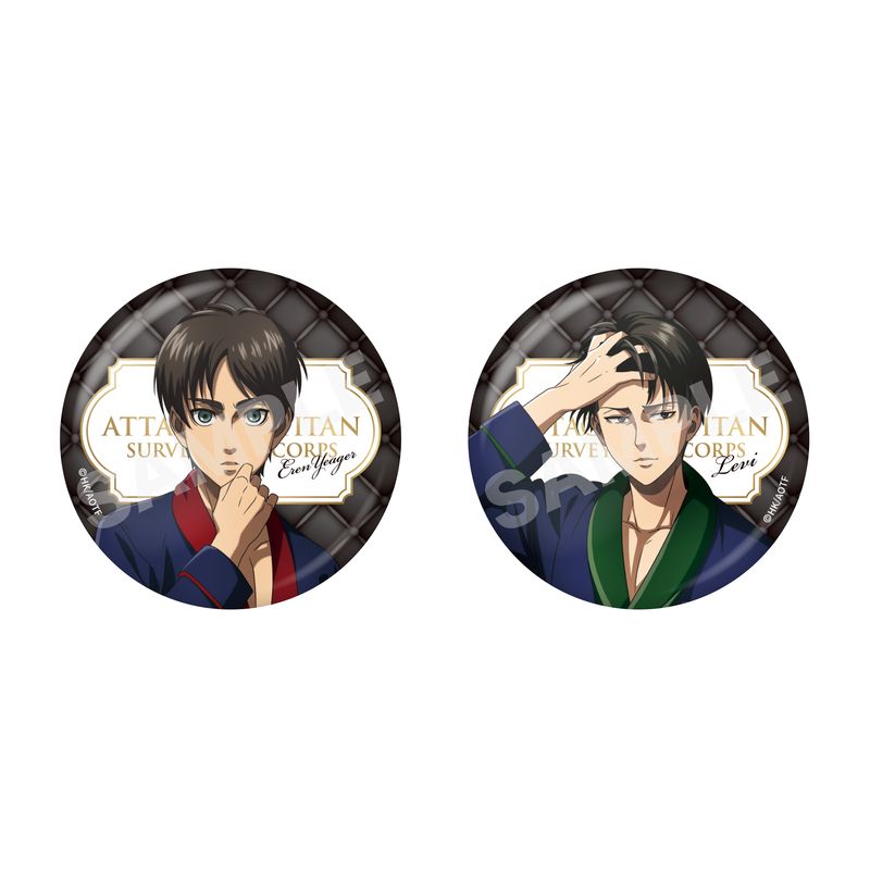 進撃の巨人』ルームウェアver. 缶バッジ 全6種 A コンプリートBOX