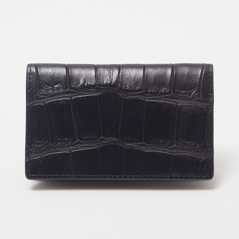 Creed crocodile カードケース ブラック 456C117 #10 | レザーバッグ