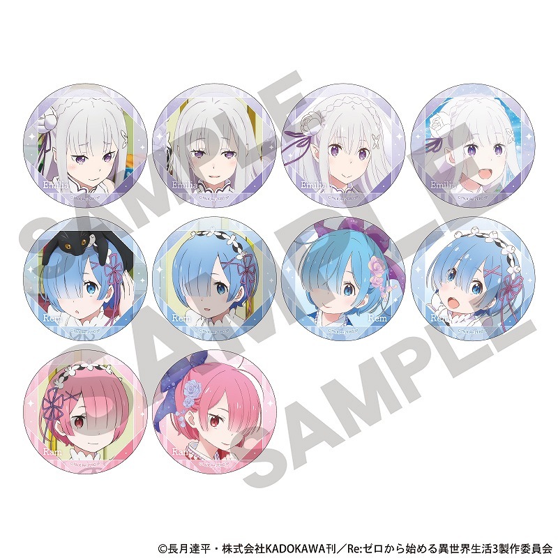 Re:ゼロから始める異世界生活 雪ミク（コラボ）／缶バッジ・アクリル