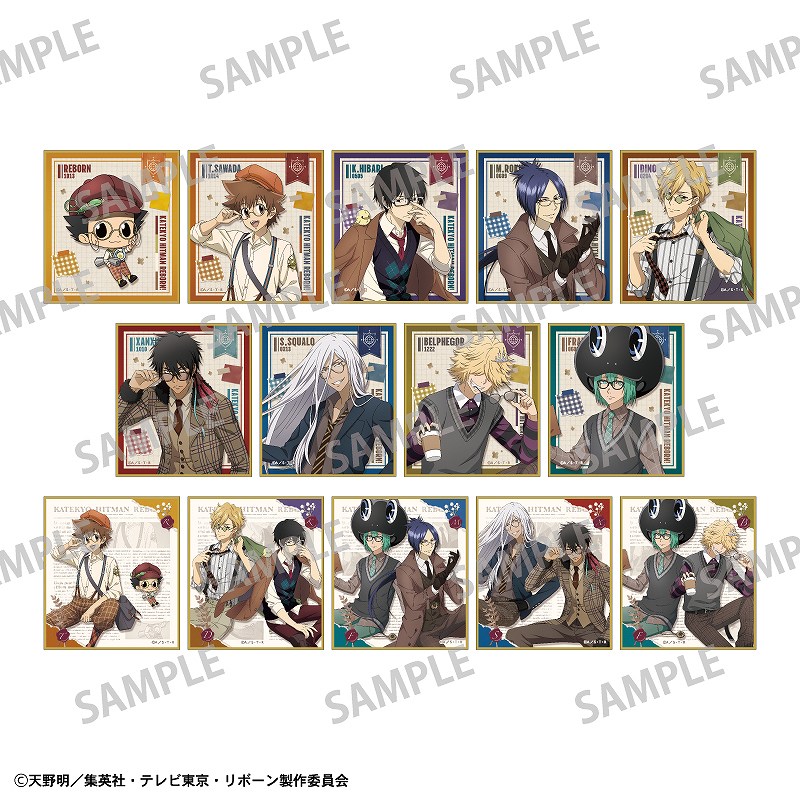 家庭教師ヒットマンREBORN! トレーディングミニ色紙＿英国ファッション