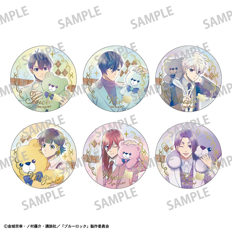 ブルーロック トレーディング箔押し缶バッジ＿テディベア カミアニTOUCH