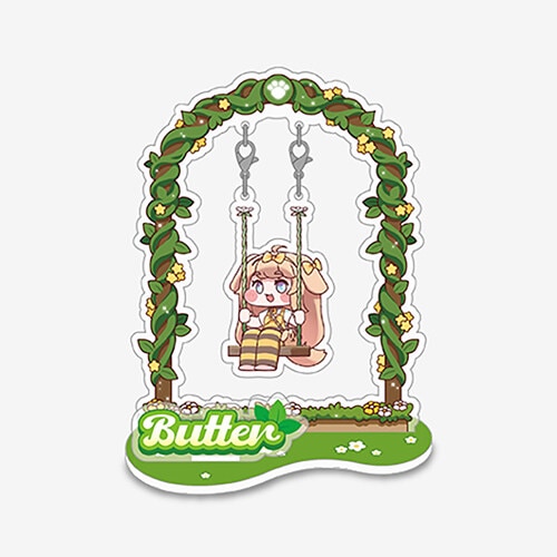 トリッカル:もちもちほっぺ大作戦」 バター アクリルスタンド