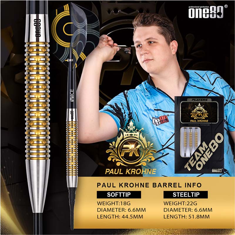 One80(ワンエイティ) Paul Krohne 2BA 18g ポール・クローネ選手モデル