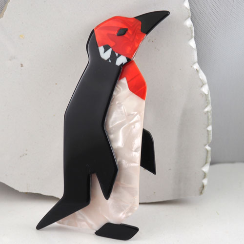 Lea Stein リアスタン ペンギン ブローチ