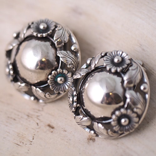 N.E.FROM ニルスエリックフロム シルバー フラワー＆シルバーボール