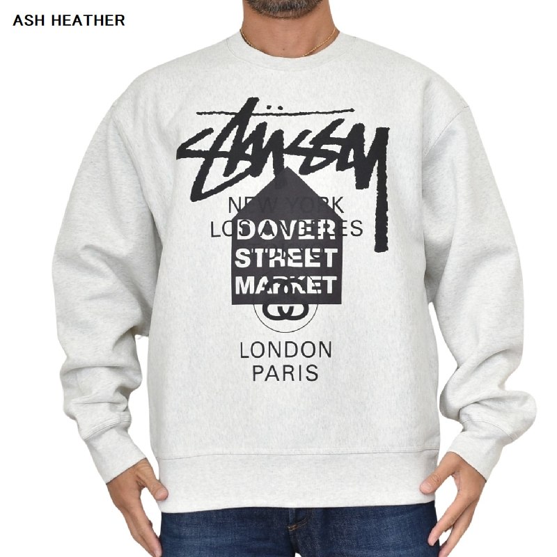 大きいサイズメンズ STUSSY ステューシー クルーネック スウェット