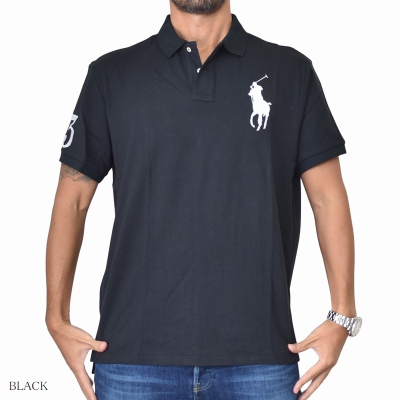 ポロのポロシャツLサイズ Polo Ralph Lauren POLO ポロシャツ 半袖 黒