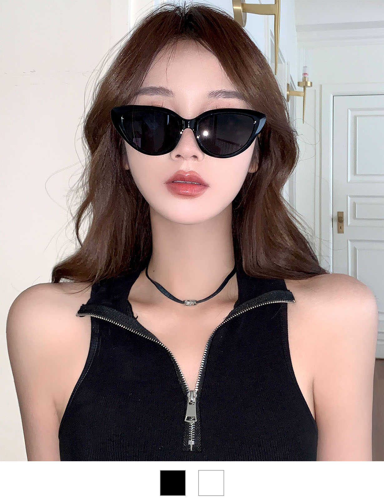 DEVICE select オーバル キャットアイ カラーレンズ サングラス Y2K TC001F