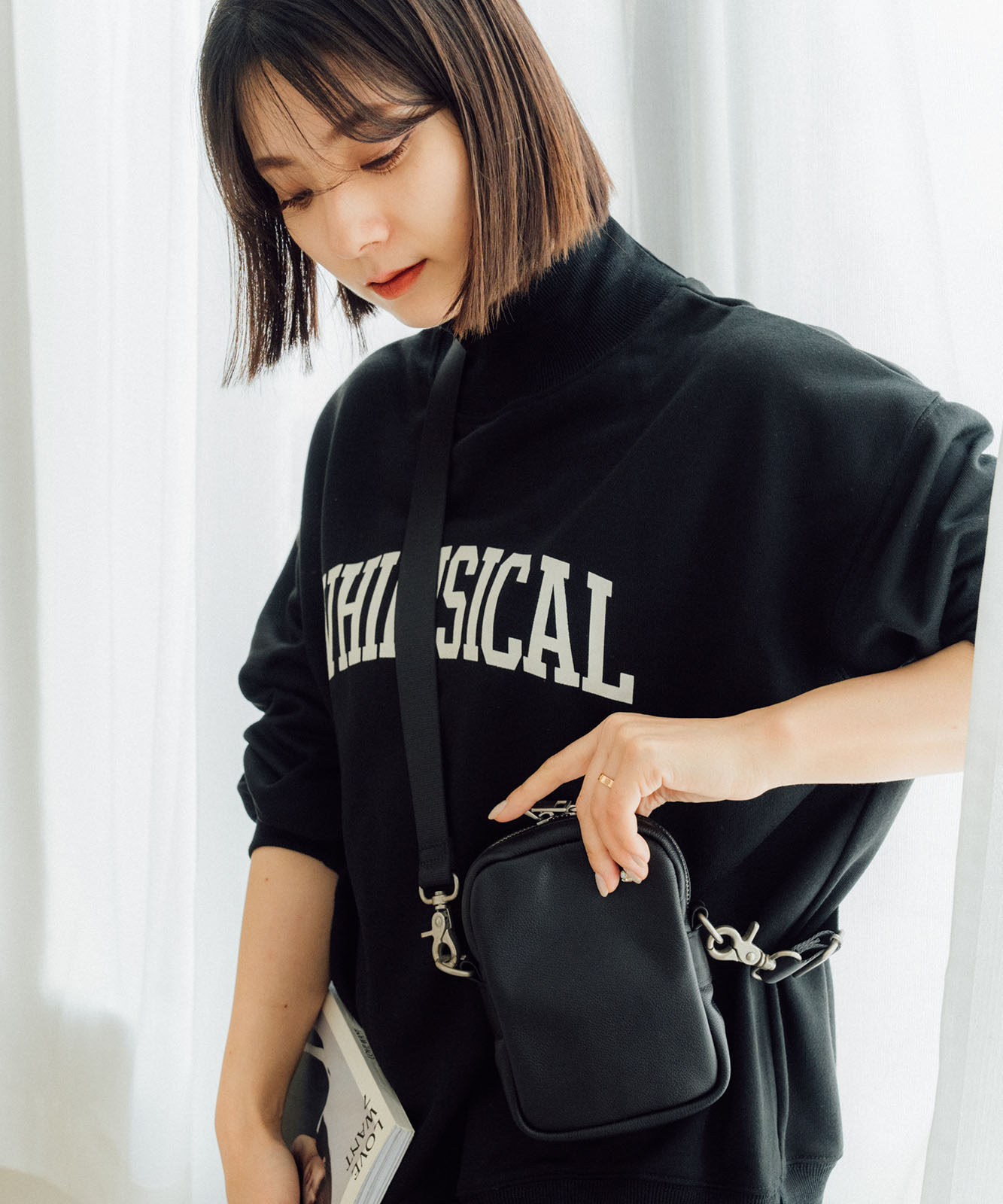 DEVICE＋ 本革カウレザー ミニショルダーバッグ PSL23078