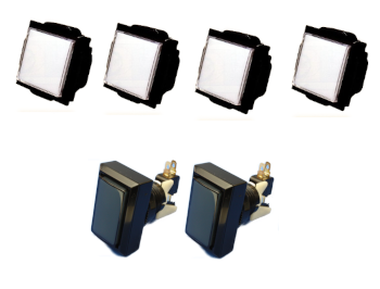 PRO仕様 静音加工済] GQ LABO自社改造 三和電子製 静音加工済ボタン