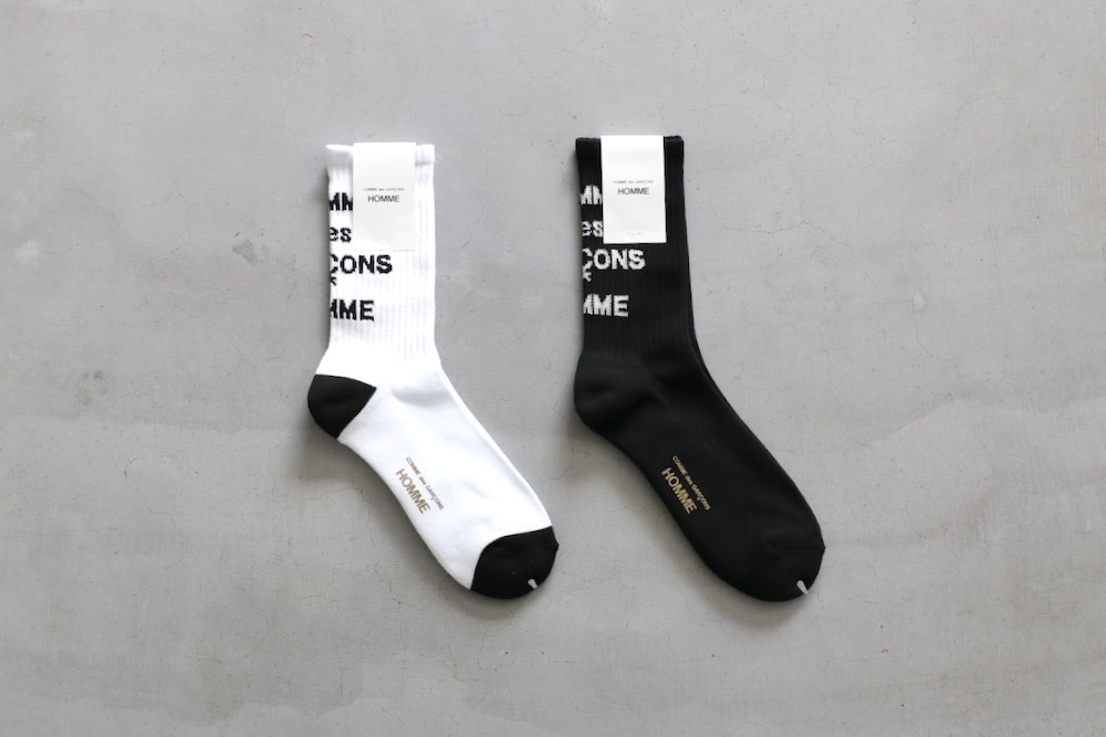 コムデギャルソン ソックス 靴下 comme des garcons homme ロゴ