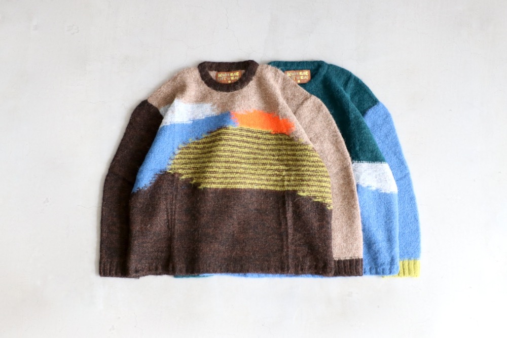 Brain Dead / BOXY KNIT SWEATER 新品 Brain Dead Future Vision Boxy Knit Sweater, Olive – Glasswing
