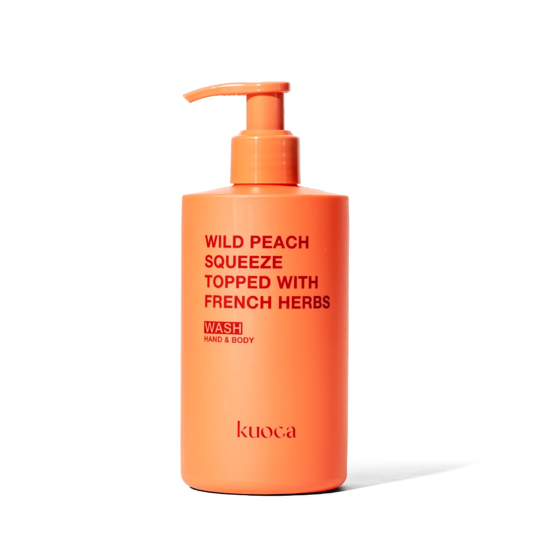 WILD PEACH HAND&BODY WASH／kuoca（ハンド＆ボディウォッシュ