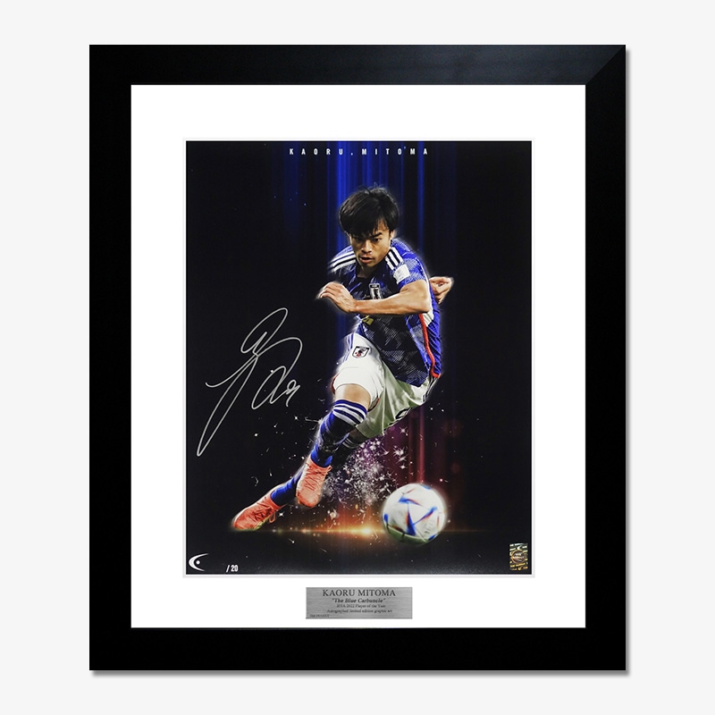 世界限定20枚] 三笘薫 直筆サイン入りグラフィックアート 