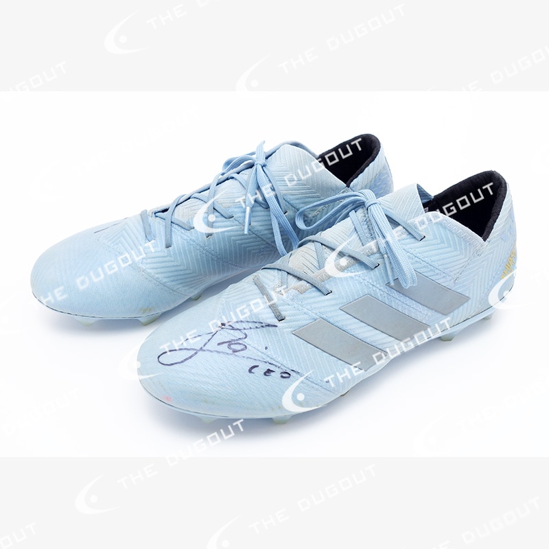 メッシ直筆サイン入り実使用18/19スパイク(アディダス ネメシス18.1