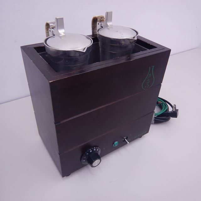 サンシン 電気式 酒燗機 中古 TKD-2A かんすけ ふた付きチロリ2本付き