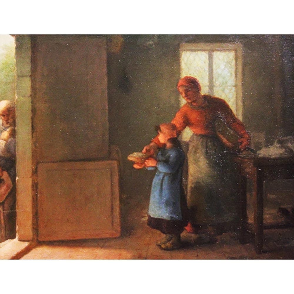 慈愛 【8号】 ジャン＝フランソワ・ミレー 【 額縁が選べる 額入り