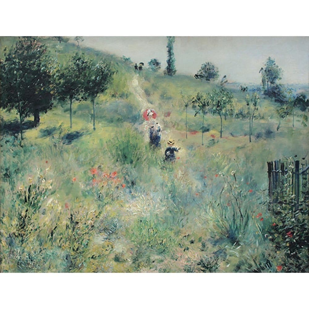 草原の坂道 【6号】 ピエール＝オーギュスト・ルノワール 【 額縁が