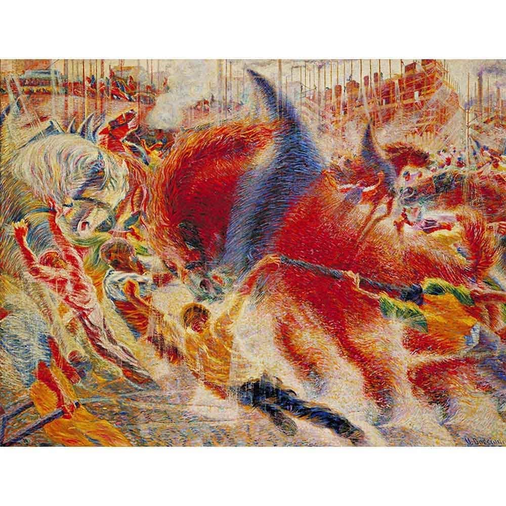 都市の成長 【15号】 ウンベルト・ボッチョーニ 【 額縁が選べる 額