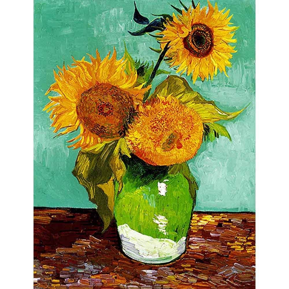 3本のひまわり 【20号】 フィンセント・ファン・ゴッホ 【 額縁が