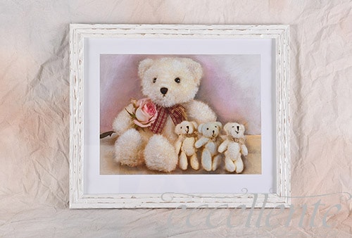 イタリア製 額絵 テディベア 横｜Q796705724 | イタリア家具