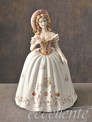 イタリア製 陶人形 Lady Rose Ceramic figurine Lady Rose｜SV-2363L