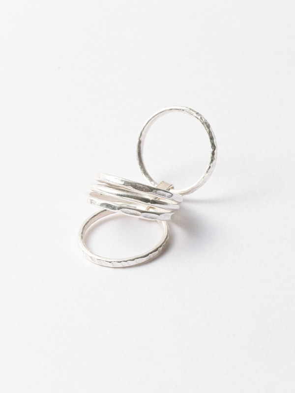 10.5号】カレンシルバーリング （ 5連タイプ） ｜KANKAN ONLINE SHOP