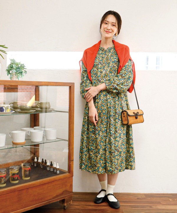 30%OFF】ミモザプリントコットンワンピース｜KANKAN ONLINE SHOP【公式】