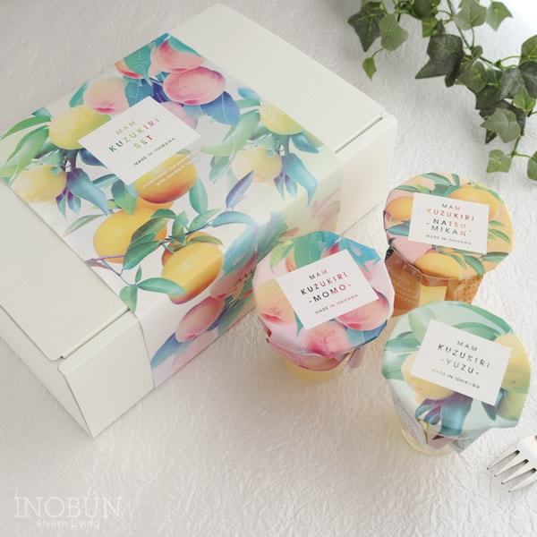 夏季限定 葛切りギフト なつみかん/もも/ゆず 6個セット MAM KUZUKIRI