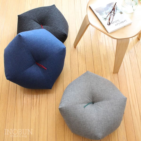 京都 洛中高岡屋 おじゃみ座布団 木綿 後納戸×後納戸 日本製 ギフト