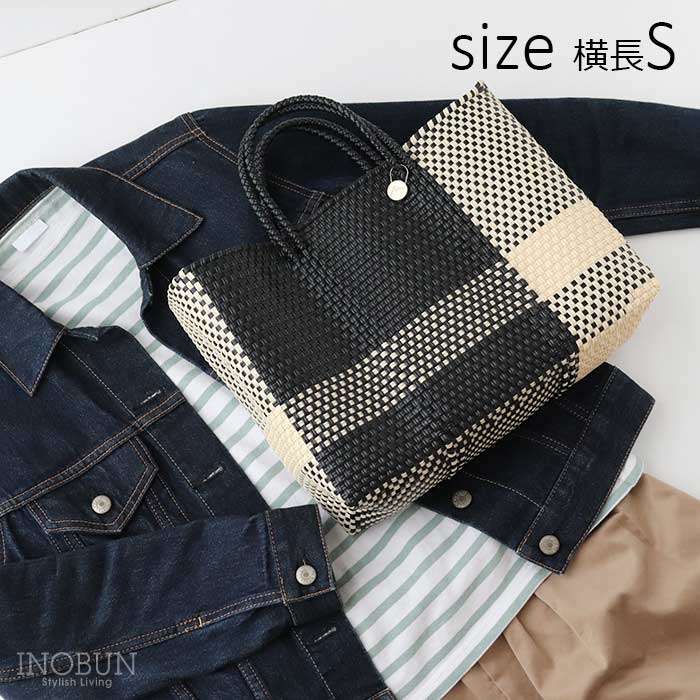 メルカド バッグ レトラ 横長Sサイズ クロスライン ブラック CROSS