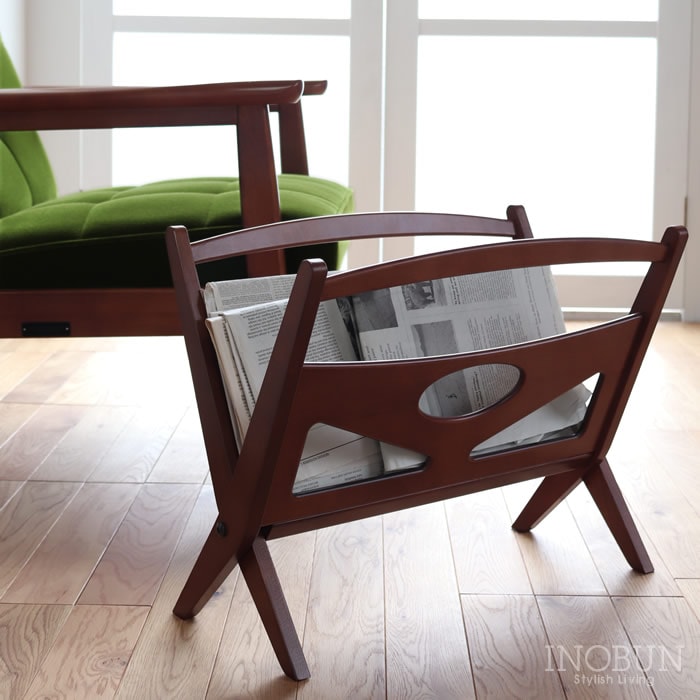 カリモク60 マガジンラック ウォールナット 【店舗取扱有】