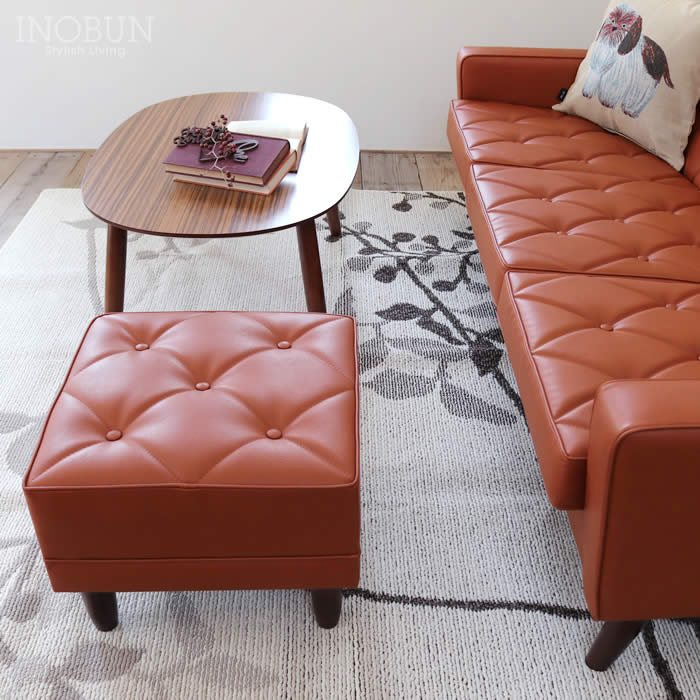 カリモク60】 1人掛けソファ + オットマン セット Kチェア アイボリー