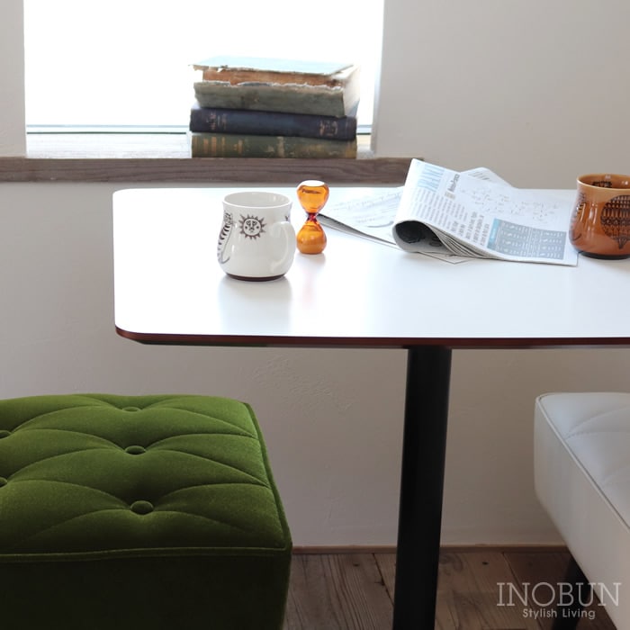 カリモク60 カフェテーブル メラミン化粧板 ウォールナット 【店舗取扱有】