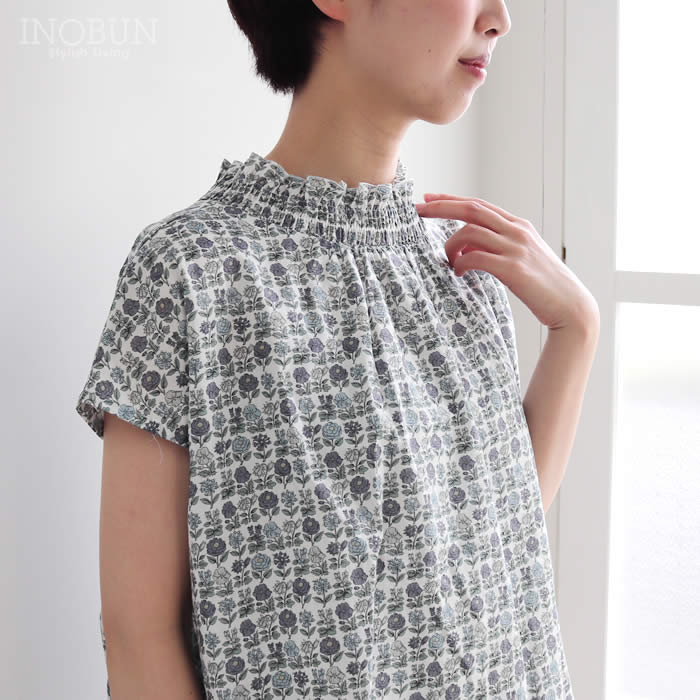 再入荷予定なし】sosotto リバティプリント 2WAY ゴムシャーリング