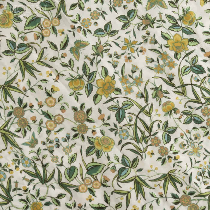 再入荷予定なし】Parkes リバティ バンドカラーシャツワンピース 長袖