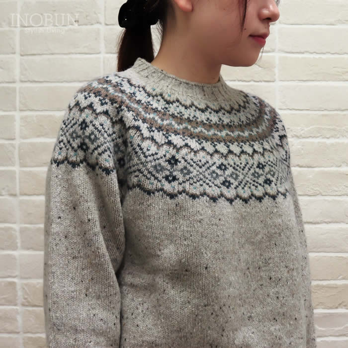 Harley of Scotland フェアアイルセーター グレー系 ハーレーオブ