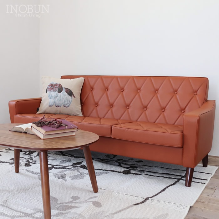 カリモク60 ロビーチェア3シーター リーベルブラウン ダーク